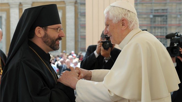 Новообраний Голова УГКЦ на аудієнції з Папою Венедиктом XVI 30.03.2011