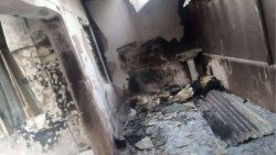 2023.01.15मिन्ना स्थित पल्ली आवास का कमरा जहाँ फादर इसहाक आची की जलाया गया 