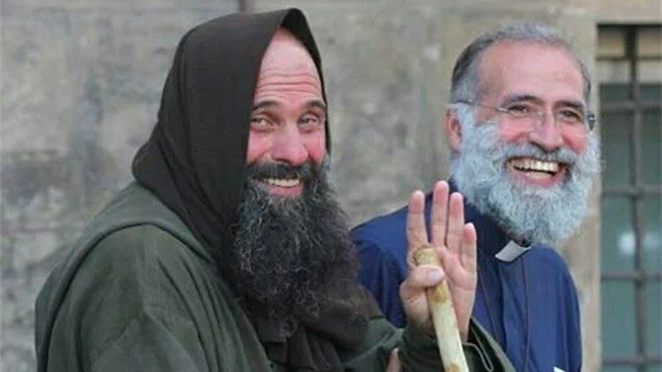 Fratel Biagio Conte e don Pino Vitrano negli anni Duemila