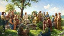 Gesù che predica sul monte 