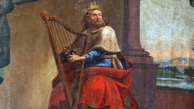 König David mit der Harfe