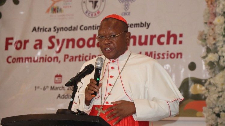 SECAM President, Cardinal Fridolin Ambongo.