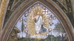 Pinturicchio, Auferstehung (Detail), 1492-94, Borgia-Gemächer, Saal der Glaubensgeheimnisse ©Musei Vaticani