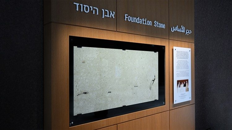 Foundation stone of the Abrahamic Family House