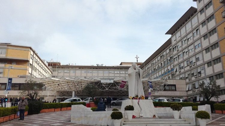 The Gemelli Hospital in Rome where Pope Francis is receiving treatment