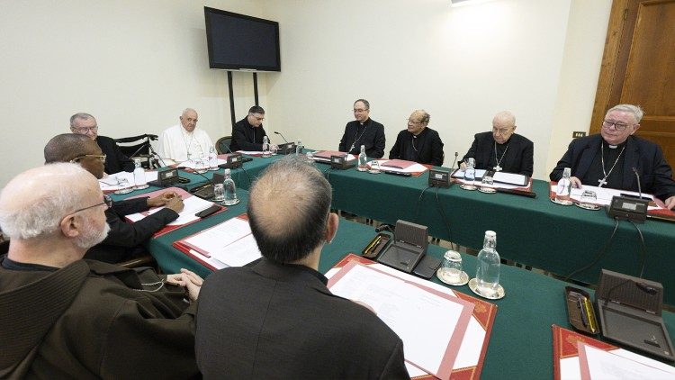 Jedno z poprzednich spotkań Papieża Franciszka z Radą Kardynałów, 25 kwietnia 2023 r.