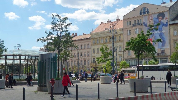Budapest einen Tag vor dem Papstbesuch