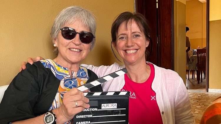 María Lía Zervino, President of WUWCO, and Lia Beltrami, Producer and Director of In-Visibles
