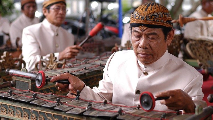 Indonesisches Gamelan-Orchester