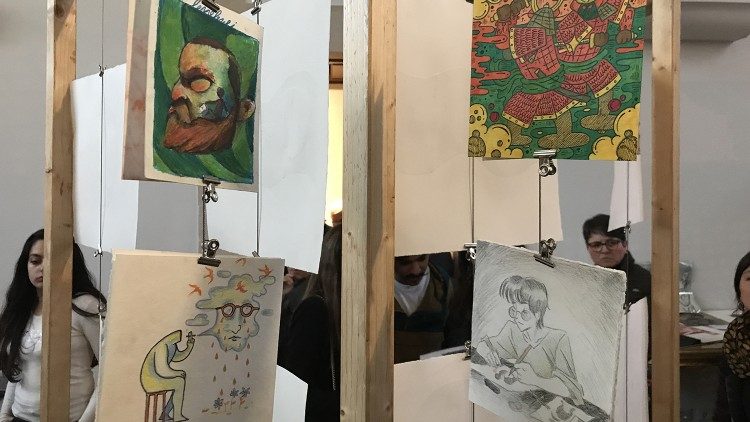 2023.05.17 Festival della Comunicazione Catania - la mostra "Da Francesco d'Assisi a Papa Francesco" dell'Accademia delle Belle Arti di Catania