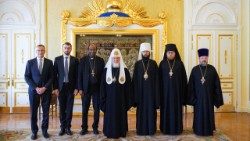 Дэлегацыя Cусветнай рады Цэркваў з Патрыярхам Кірылам