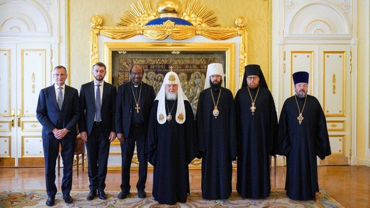 Дэлегацыя Cусветнай рады Цэркваў з Патрыярхам Кірылам