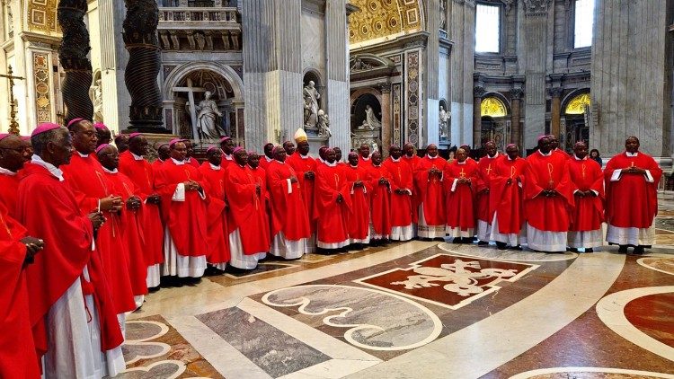 Baraza la Maaskofu Katoliki Tanzania wakati wa hija ya kitume mjini Vatican