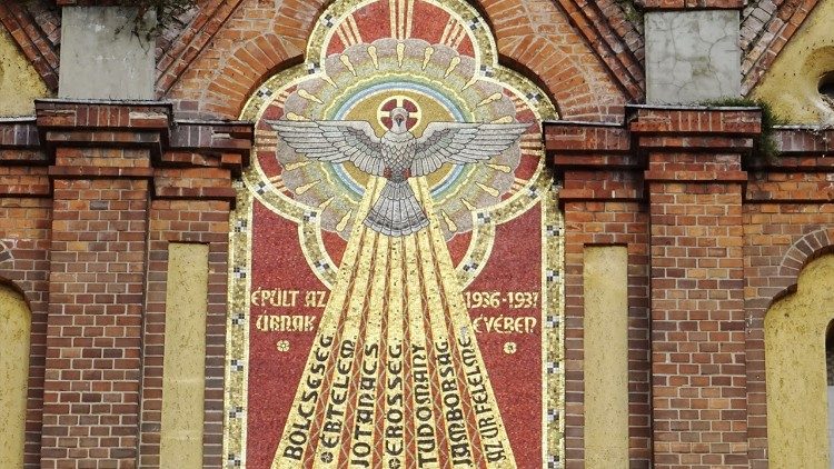 Mosaikdarstellung des Heiligen Geistes - Pfingsten