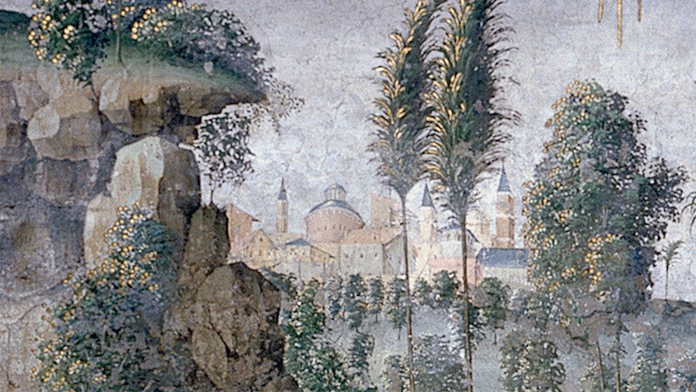 Pinturicchio, Discesa dello Spirito Santo, 1492-94, affresco e tecnica mista,  Sala dei Misteri, Appartamento Borgia (particolare)  ©Musei Vaticani