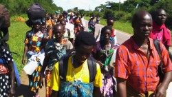 Peregrinos da Diocese de Lira (Uganda) a caminho do Santuário dos Mártires de Namugongo