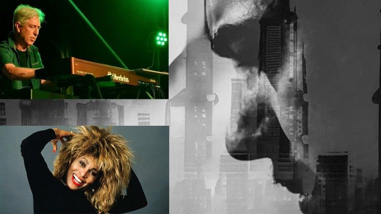 I protagonisti di questa puntata. Da sinistra in alto: Tony Pagliuca, Tina Turner e Sergio Casabianca