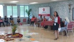 Mulheres num fórum da Cáritas Internationalis (Roma, 2023)