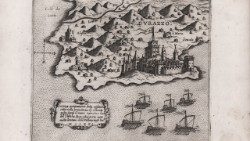 Eine alte Karte von Durrës