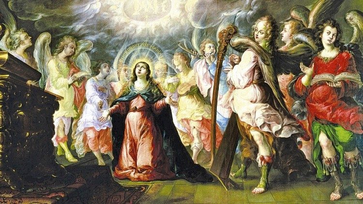 "El Dulce nombre de María", de Cristóbal de Villalpando, Basílica de Nuestra Señora de Guadalupe, México.