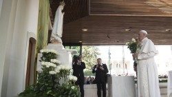 Papież Franciszek w Fatimie 12 maja 2017 r.