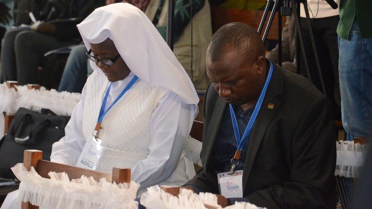 Algunos participantes en la conferencia de SIGNIS África sobre migración celebrada en Kampala, Uganda.