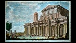Svētā Pāvila bazilika senā pastmarkā