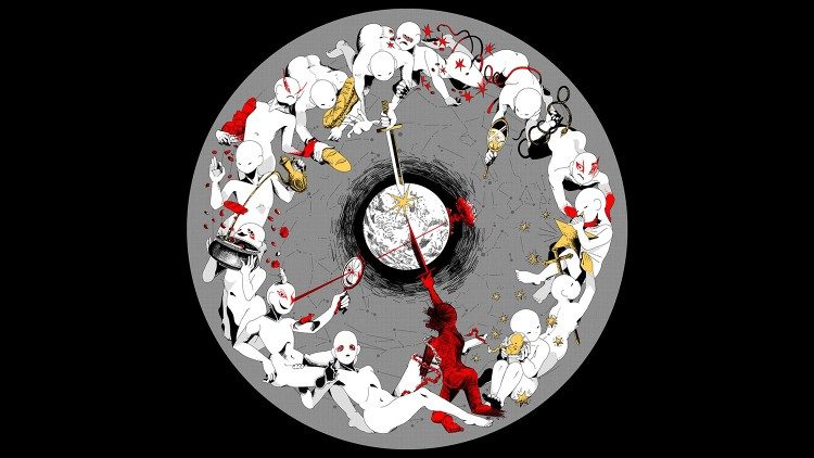 Eines der ausgestellten Kunstwerke