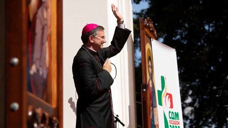 Dom Américo Aguiar no Santuário mariano de Zarvanytsia 