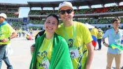 2023.07.18 Fabíola y Gustavo en la JMJ de Río de Janeiro, en 2013