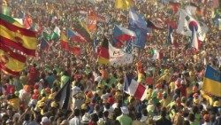 Jovens durante uma Jornada Mundial da Juventude