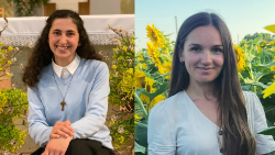 Giovani di Albania alla GMG di Lisbona Kristina Marku e Roberta Nikaj