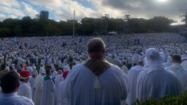 Thousands of priests and consecrated religious came for World Youth Day in Lisbon in 2023