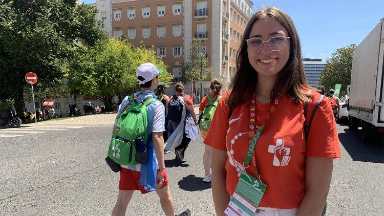 Josipa Bošnjak, nositeljica zastave Bosne i Hercegovine na Svjetskom danu mladih u Lisabonu 2023.