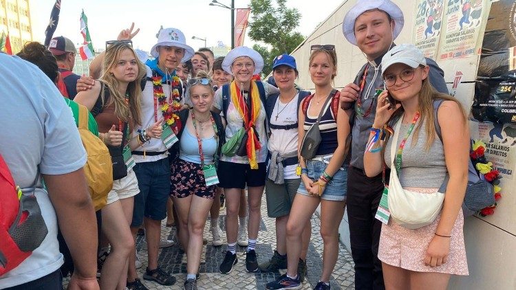 Die deutsche Pilgergruppe nach der Via Crucis