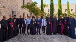 מפגש בין נשיא מדינת ישראל, יצחק הרצוג, עם נציגי הכנסיות הנוצריות בחיפה