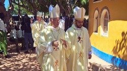 Cardeal Parolin em Rumbek, Sudão do Sul, onde presidiu a Santa Missa na manhã desta quinta-feira