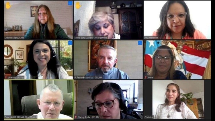 El Ordo Virginum de América Latina y el Caribe durante su encuentro virtual con la presidencia del CELAM