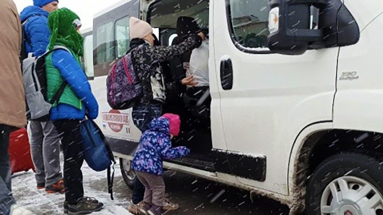 Ewakuacja ukraińskich rodzin