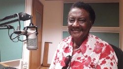 Marcionila Maria Jaguraba,  nos estúdios da Rádio Vaticano