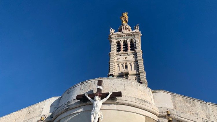 Basilique Notre-Dame de la Garde à Marseille. 