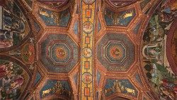 Фрэскавы роспіс столі ў Зале вольных мастацтваў Ватыканскіх музеяў