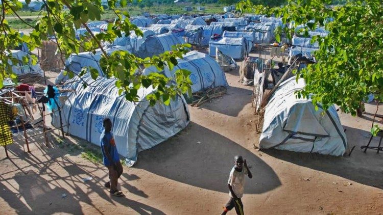 Ein Camp von Binnenflüchtlingen in der Nähe der Hauptstadt Juba