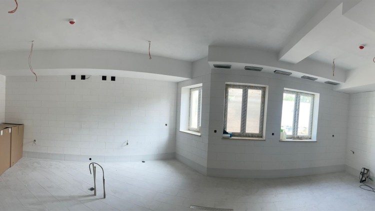 Ein Zimmer wird fertiggestellt