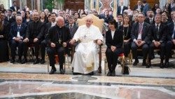 Papež František při setkání s rektory latinskoamerických univerzit