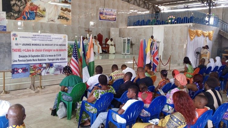 Célébration de la journée  mondiale du migrant  et du réfugié en Côte d'Ivoire, dimanche 24 septembre 2023.