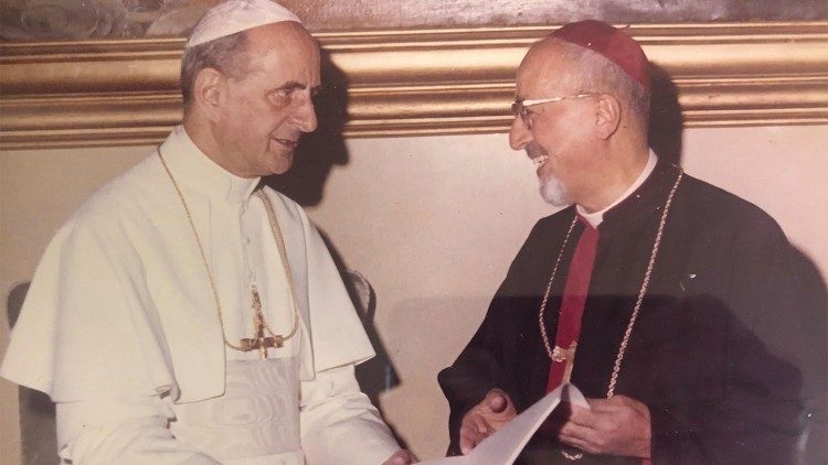 El Papa Pablo VI y el cardenal Agagianian (foto de archivo).