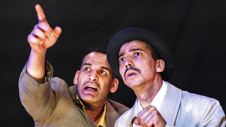 Due dei protagonisti del Festival Internazionale del teatro rom in corso a Roma dal 2 all'8 ottobre 