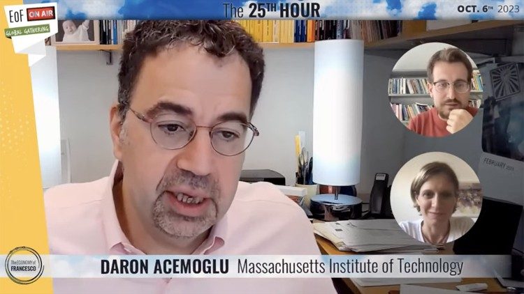 Jeunes en dialogue durant une session de The Economy of Francesco