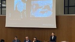 Die Historikerin Suzanne Brown-Fleming, Direktorin für internationale akademische Programme des US-Holocaust Memorial Museums, bei der Pius XII. Konferenz an der Gregoriana-Universität